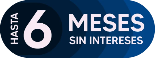 Pago hasta de 6 meses sin intereses. 6 MSI